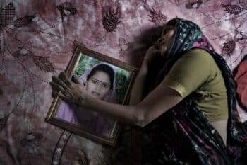 Poly Akhters mother Shahana 38 grieves for her 1 June 2013 Credit Taslima Akhter | MR Online Poly Akhters mother Shahana 38 grieves for her 1 June 2013 Credit Taslima Akhter